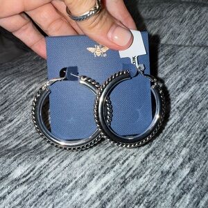 Silver Hoop Earrings